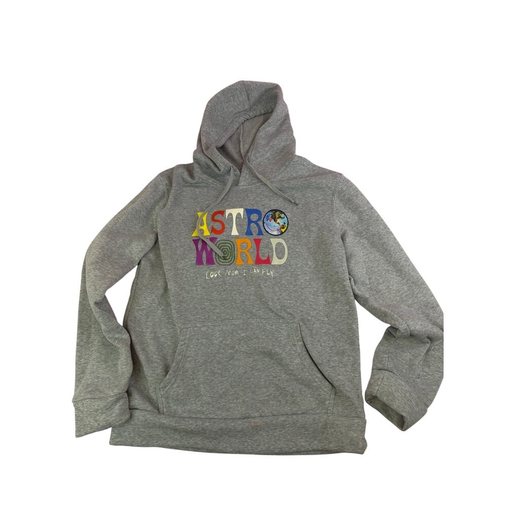 Travis Scott Astroworld - Wish You Were Here Hoodie Gray Size 12 kid